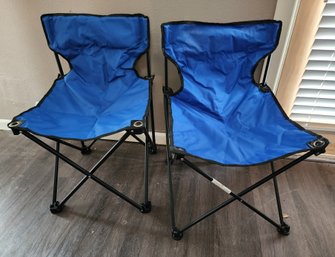 (2) Folding Lawn Or Camping Or Sporting Events Or Concert Chairs