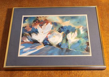 Vintage Framed Fine Art Watercolor Painting SIGNED