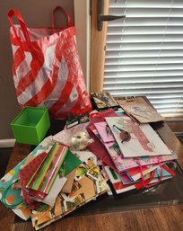 Large Assortment Of Christmas Theme Gift Bags