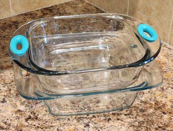 (2) Glassware Casserole Cooking Selections