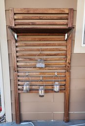 Wood Panel Trellis Decor System