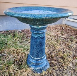 Updated  Large Outdoor CERAMIC Birdbath System