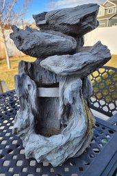 Driftwood Style Water Fountain Feature With LED Lights