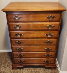 Vintage YOUNG HINKLE Solid Maple Chest Of Drawers