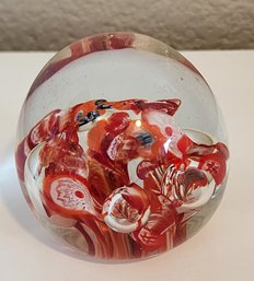 Vintage Mid Century Modern Fine Art Glass Paperweight