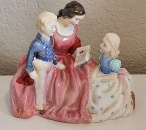 Vintage Porcelain 'Bedtime Story' Decorative Figure