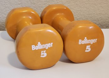 (2) BOLLINGER 5 Lb. Weights