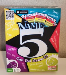 Name 5 Family Game Night Selection