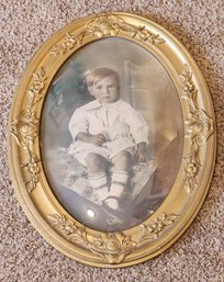 Vintage Hanging Photograph Print Of Child