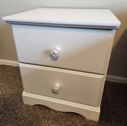 Pressed Wood Side Table With (2) Drawers