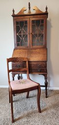 Vintage Chippendale Style China Hutch