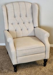 Light Colored Reclining Upholstered Chair