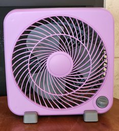 9' MAINSTAYS Personal Box Fan Purple