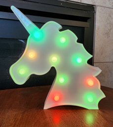 Battery Powered Unicorn LED Light Changing Figure