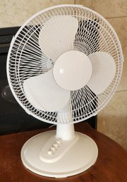 White Oscillating Table Fan 3 Speed