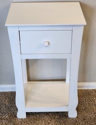 White Wooden Side Table #1