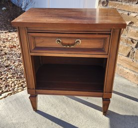 Wooden Side Table With Drawer #1