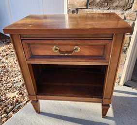 Wooden Side Table With Drawer #2