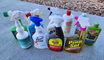 Assortment Of Cleaning Chemicals