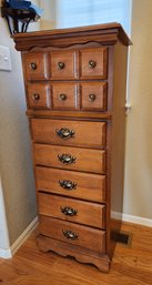 Vintage Wooden Tall Chest Of Drawers