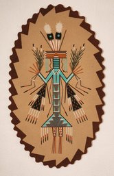 Vintage New Mexico Sand Painting SIGNED By Artist