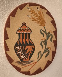 Vintage New Mexico Sand Painting SIGNED By Artist