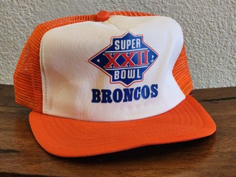 Vintage NFL Denver Broncos SUPER BOWL 22 Snapback Cap Hat #A11