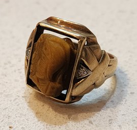 Vintage 10k Yellow Gold Handmade Ring #A28