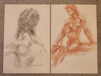 (2) Fine Art Drawings By E. Paulina Everitt