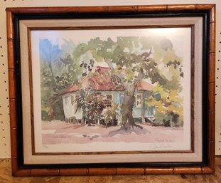 Vintage Signed And Numbered JANET WALKER Lithograph Framed Print