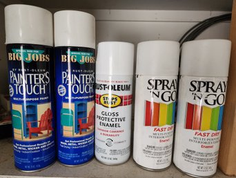 Assortment Of Spray Paint Selections