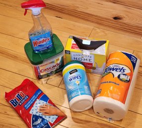 Assortment Of Kitchen Cleaning Essentials