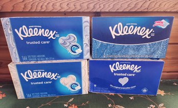 (4) Brand New Boxes Of KLEENEX Tissues