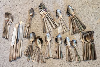 Assortment Of Silver Plated Flatware