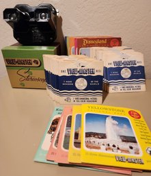 Huge Vintage Assortment Of VIEWMASTER Slides And Player