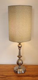 Silver Metal Base Table Lamp