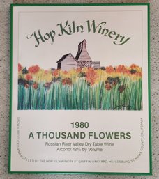 Vintage 1980 HOP Kiln Winery Wall Accent