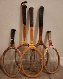 Assortment Of Vintage Tennis Raquets