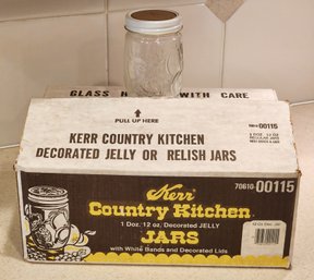 New Unused Box Of KERR 1oz Mason Jars