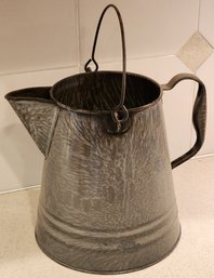 Vintage Metal Watering Can With Handle