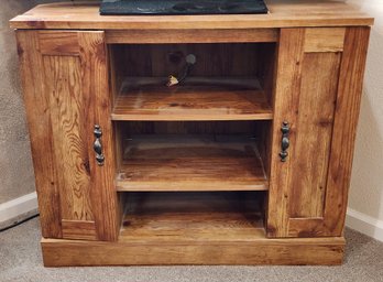 Vintage Entertainment Display Cabinet System