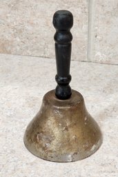 Vintage Metal And Wood Hand Bell