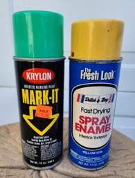 (2) Vintage Spray Paint Selections