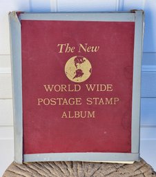 Vintage Worldwide Stamp Album With Examples Inside