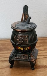 Vintage Home Decor Miniature Cast Iron Pot Belly Stove