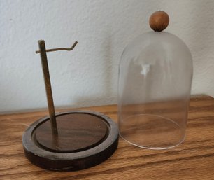 Vintage Pocketwatch Style Display Stand With Cover