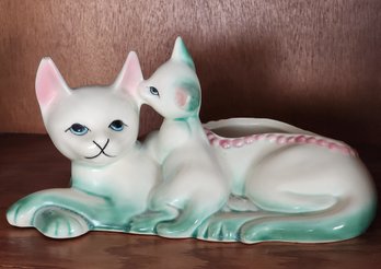Vintage HULL Pottery Cat Decorative Ceramic Figure