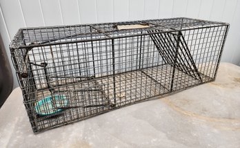 Large Vintage Animal Heavy Duty Cage Trap