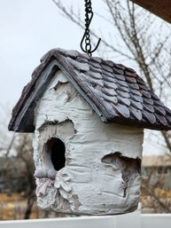 (2) Vintage Matching Hanging Outdoor Bird Houses