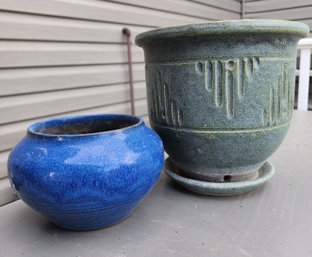 (2) Vintage Ceramic Flower Pot Selections